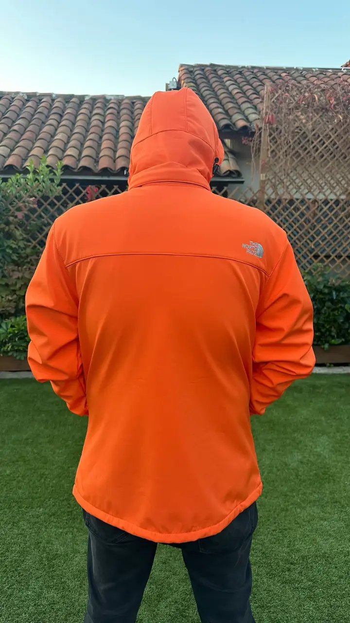 Chaqueta naranja impermeable northface - 2