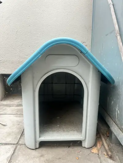 Caseta de perro plastica usada - miniatura 2