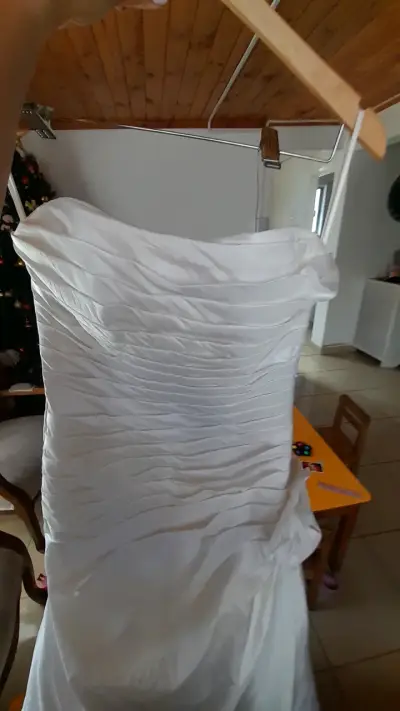 Vestido de novia blanco - miniatura 6