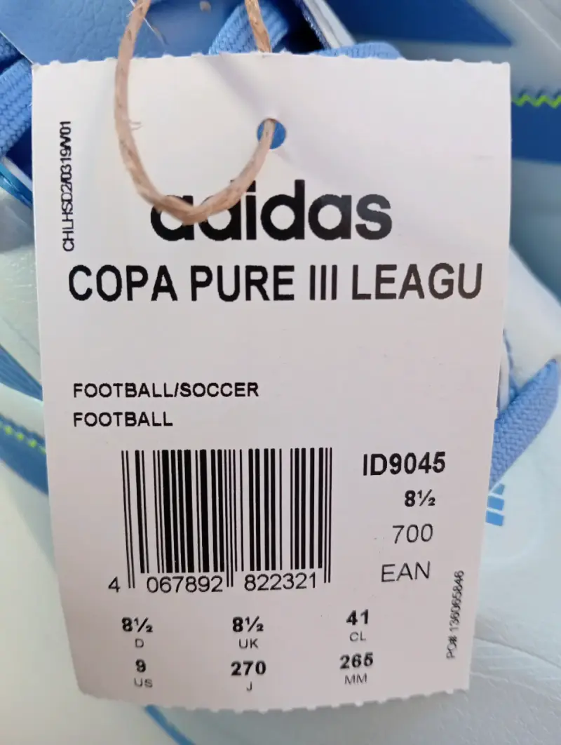 Zapatillas Adidas Copa Pure III celeste - 3