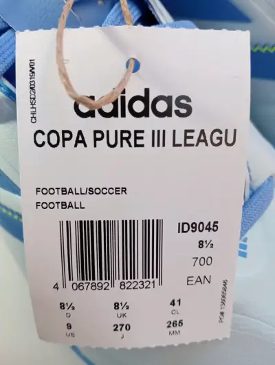 Zapatillas Adidas Copa Pure III celeste - miniatura 3