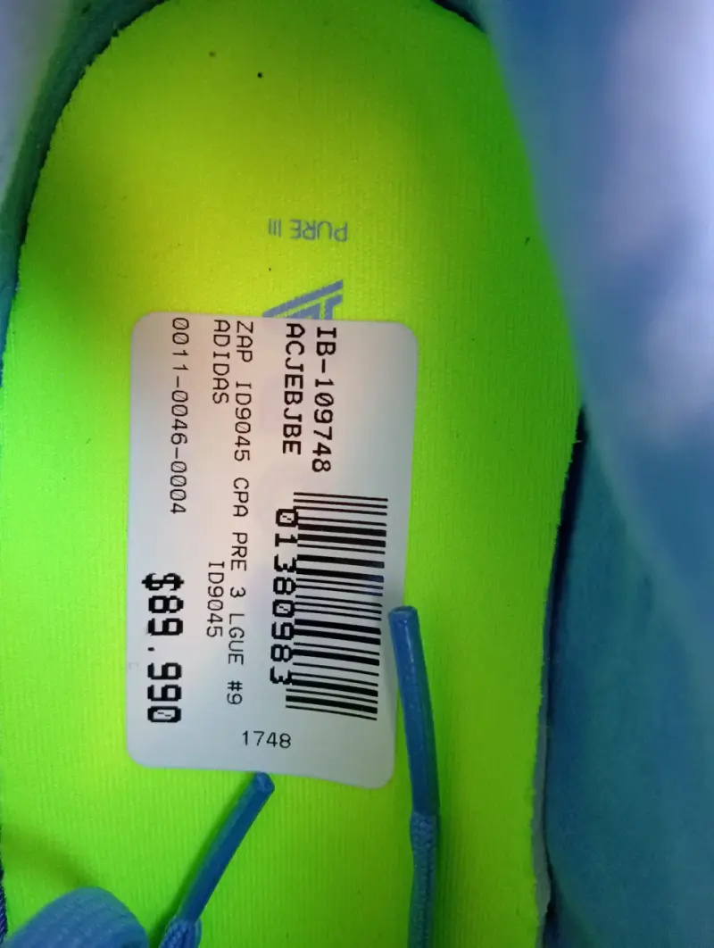 Zapatillas Adidas Copa Pure III celeste - 4
