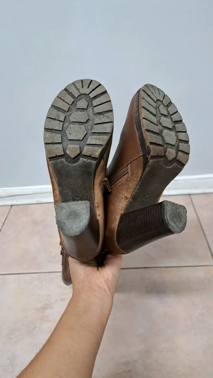 Botas de cuero marrón - 3