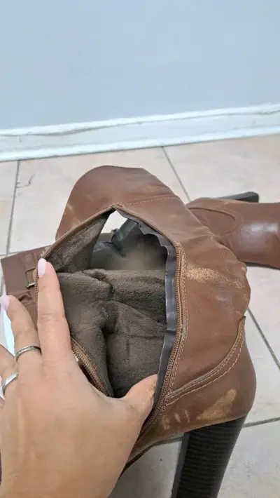 Botas de cuero marrón - miniatura 6