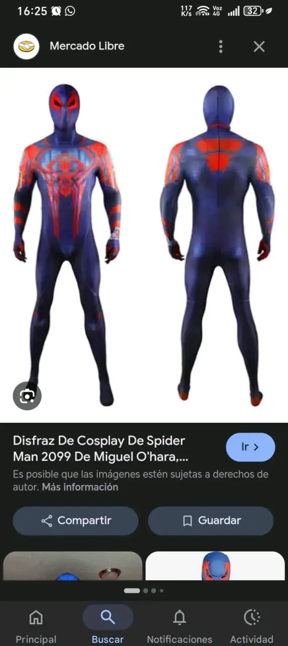 Disfraz cosplay Spider-Man 2099