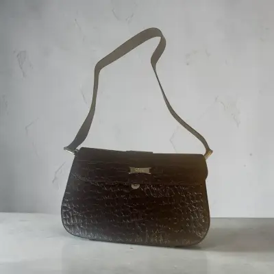 Bolso de cuero marrón - miniatura 2