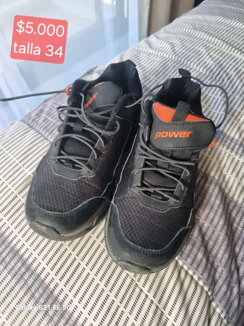 Zapatillas Power negras talla 34 - 1