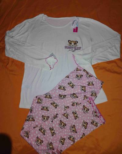 Pijama de mujer estampado leopardo - miniatura 1