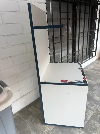 Velador organizador blanco y azul - miniatura 2