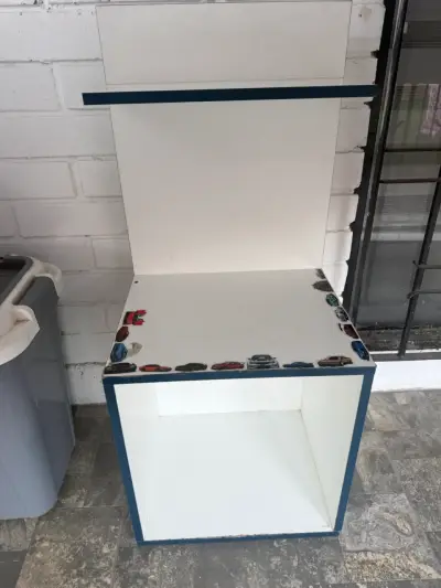 Velador organizador blanco y azul - miniatura 3
