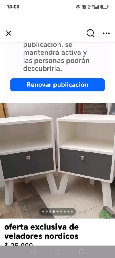 Par de veladores nórdicos - miniatura 1