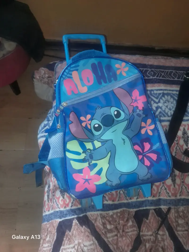 Mochila con ruedas Stitch azul - 1