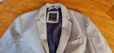Chaqueta a rayas Esprit algodón - miniatura 1