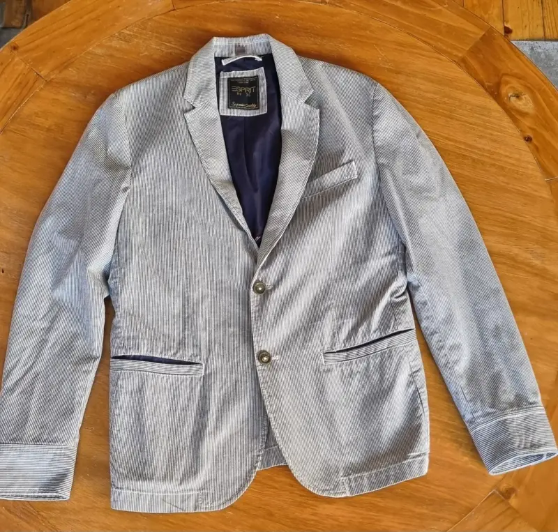 Chaqueta a rayas Esprit algodón - 2