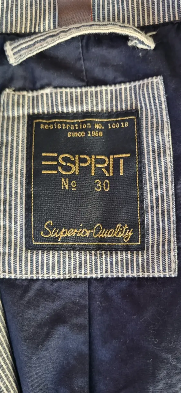 Chaqueta a rayas Esprit algodón - 3