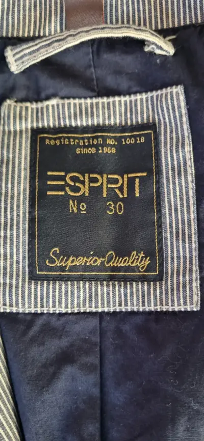 Chaqueta a rayas Esprit algodón - miniatura 3