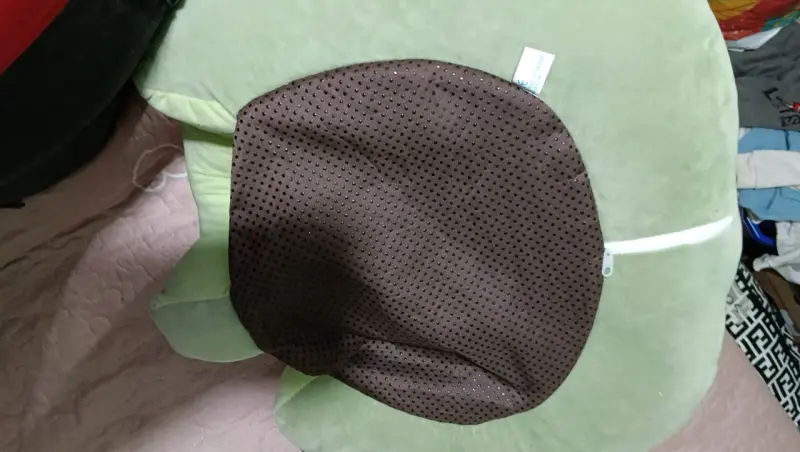 Silla apoyo de peluche verde - 3