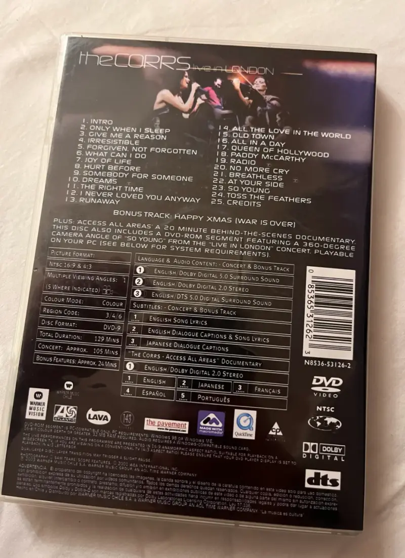 DVD The Corrs Live in London - 2