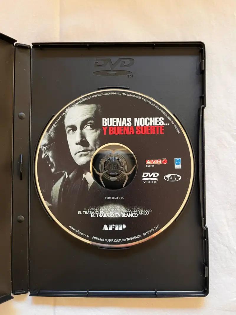 DVD Buenas Noches y Buena Suerte - 3