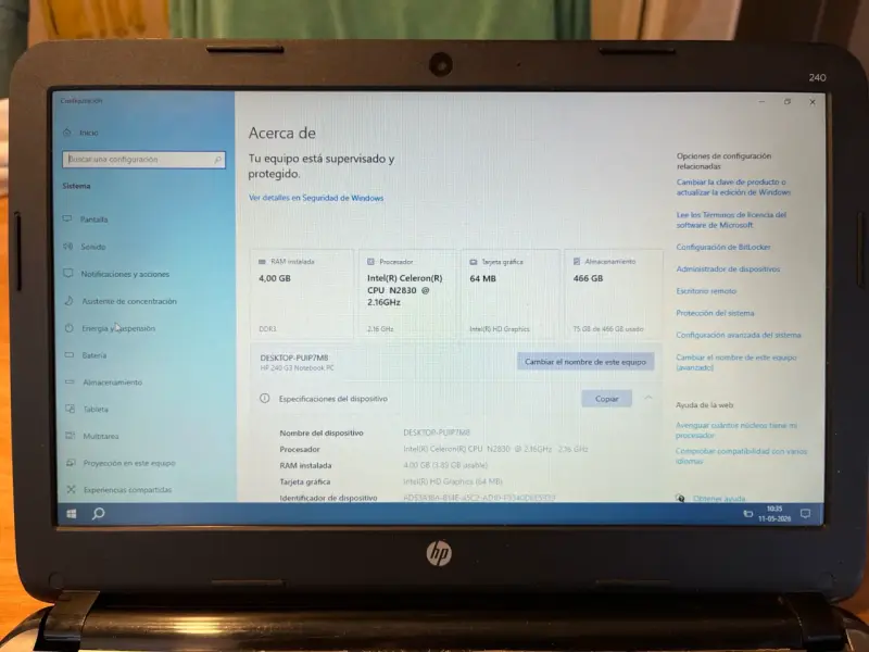 Notebook HP 240 G3 - 2