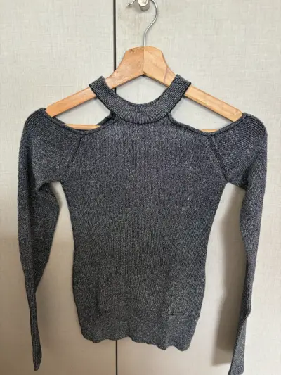 Sweater  gris brillante - miniatura 2
