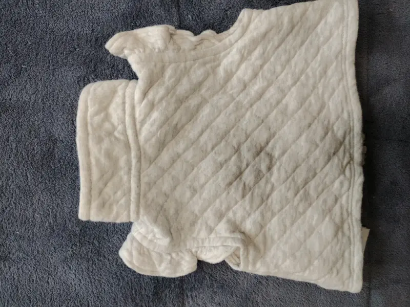 Chaleco acolchado blanco para niña - 3