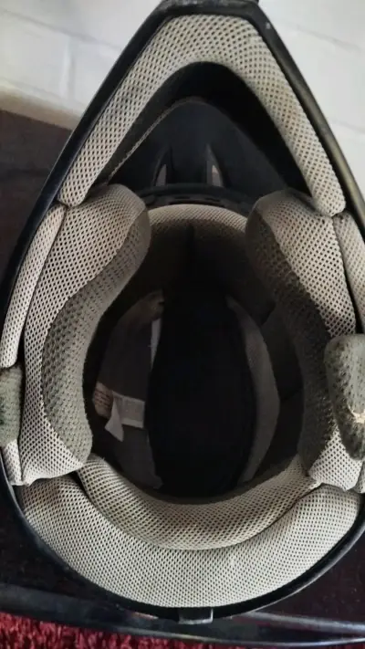 Casco de motocross negro - miniatura 4