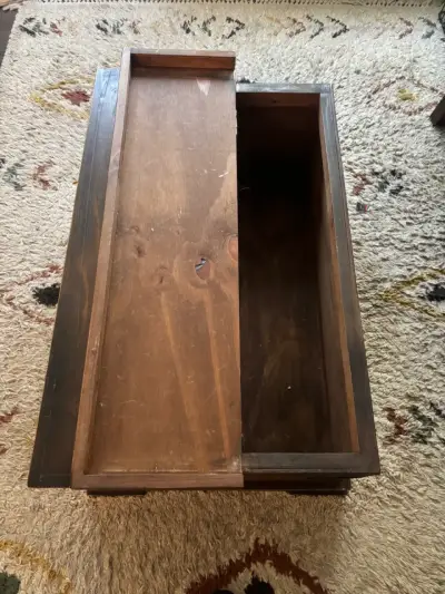 Mesa de centro de madera rústica - miniatura 1