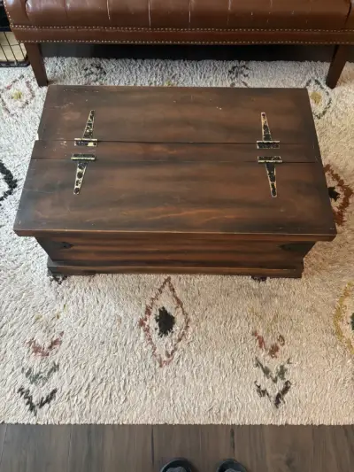 Mesa de centro de madera rústica - miniatura 5