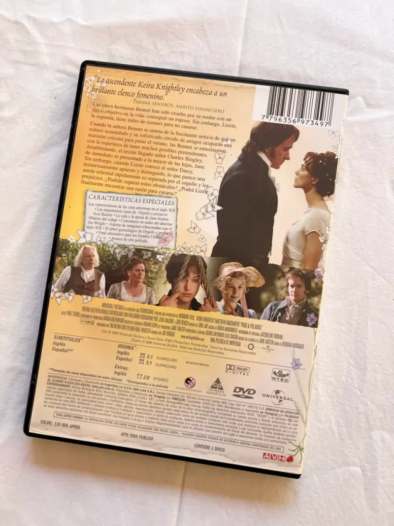 DVD Orgullo y Prejuicio - 2