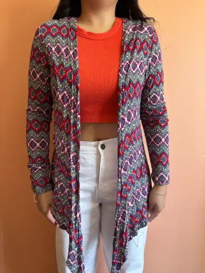 Cárdigan estampado multicolor - miniatura 1