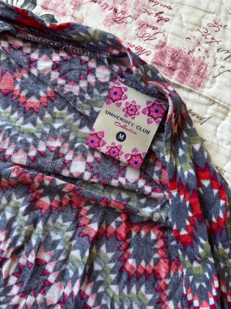 Cárdigan estampado multicolor - 2