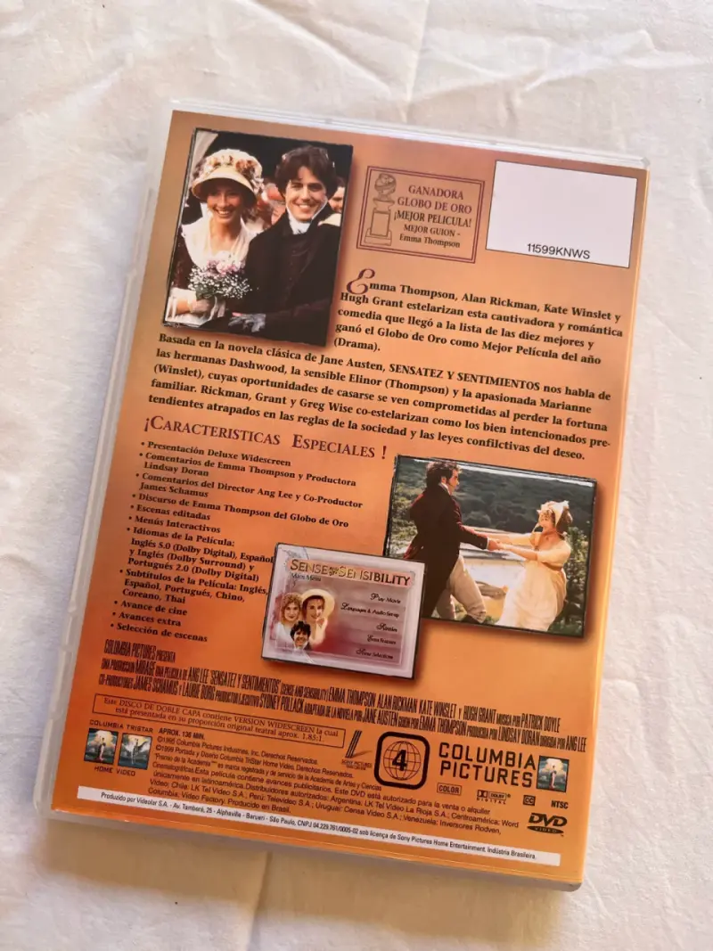DVD Sensatez y Sentimientos - 2