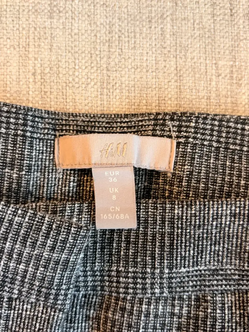 Pantalón gris de cuadros - 2