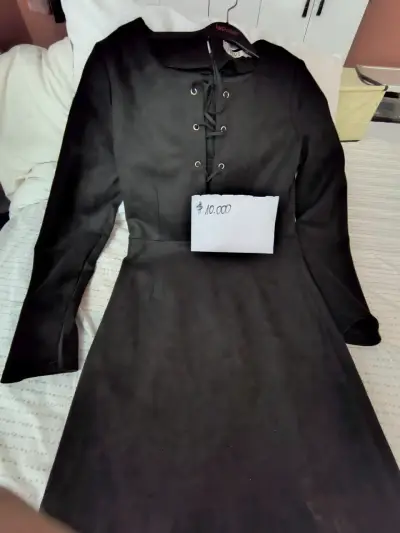 Vestido ,blusas Cardigan negros - miniatura 1