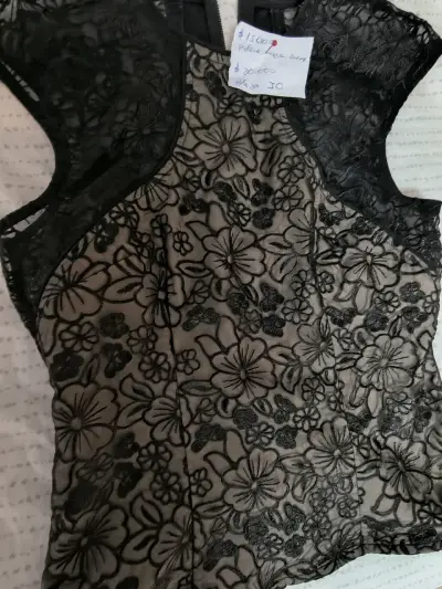 Vestido ,blusas Cardigan negros - miniatura 4