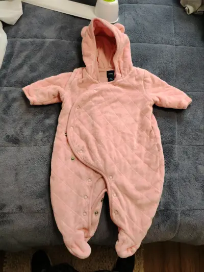 Pijama enterito para bebé rosado - miniatura 1