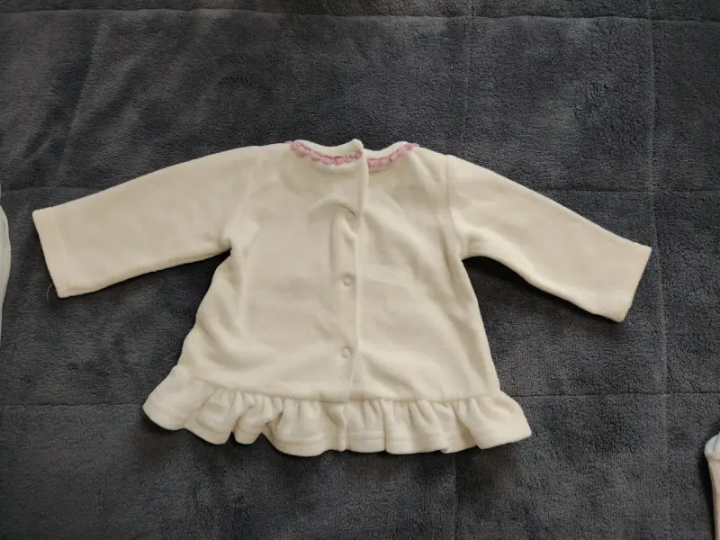 Conjunto de bebé blanco bordado - 5