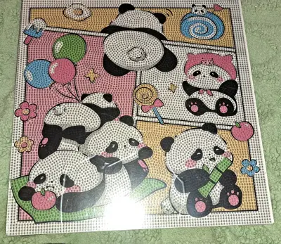 Cuadro diamond art de panda - miniatura 1