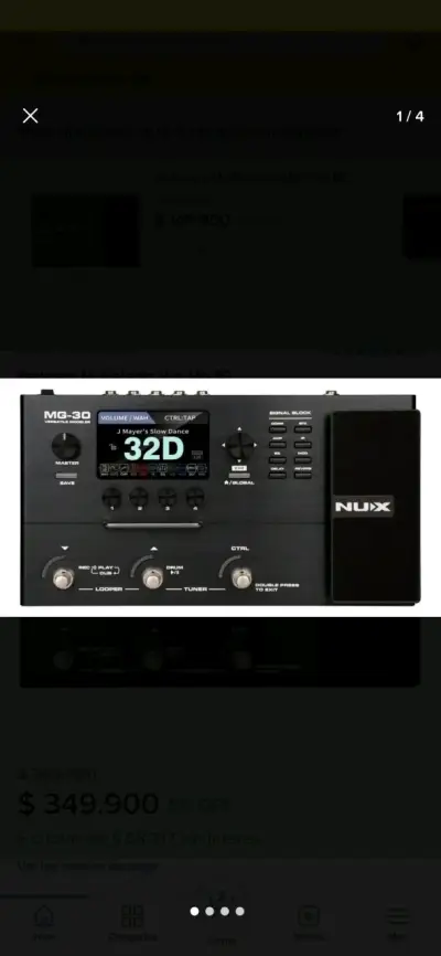 Pedalera multiefectos Nux MG-30 - miniatura 1