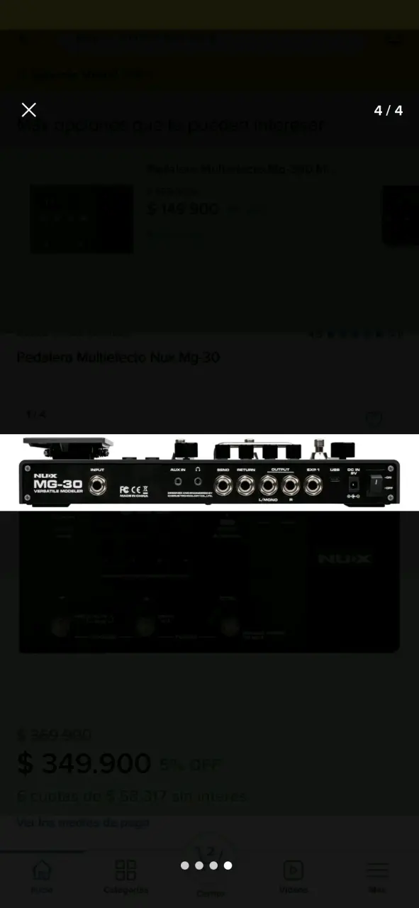 Pedalera multiefectos Nux MG-30 - 2