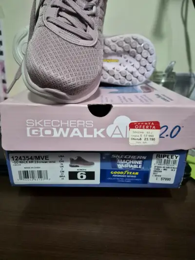 Zapatillas Skechers Go Walk 2.0 lila - miniatura 3