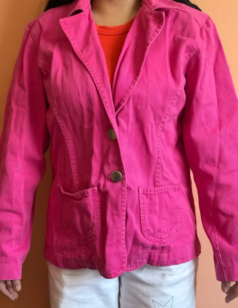 Blazer rosado mujer