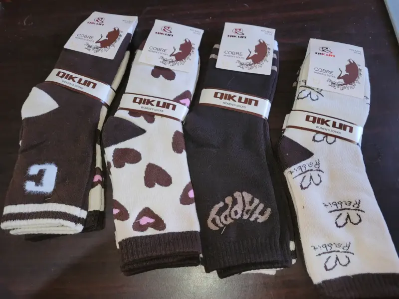 Conjunto de calcetines Qikun estampados