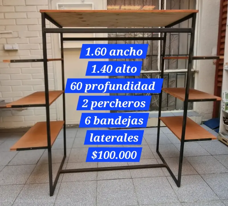 Estantería metálica 6 bandejas
