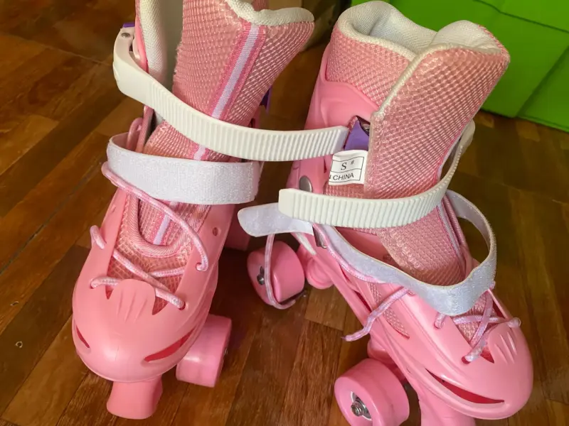 Patines de 4 ruedas rosa talla S