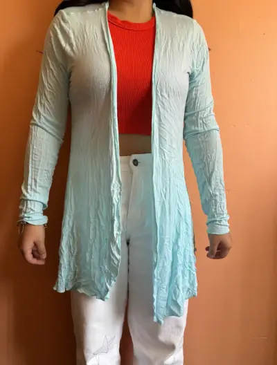 Cardigan celeste - miniatura 1