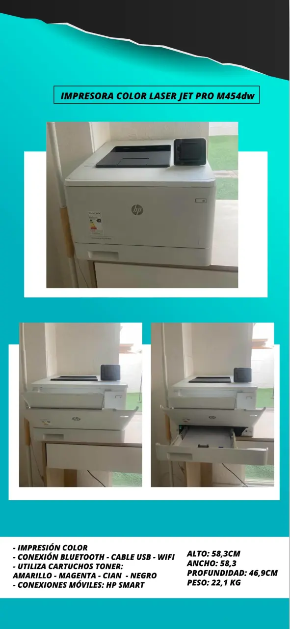Impresora Color Láser JetPRO M454dw - 4