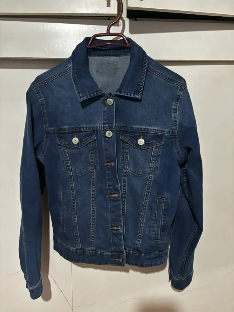 Chaqueta de mezclilla azul