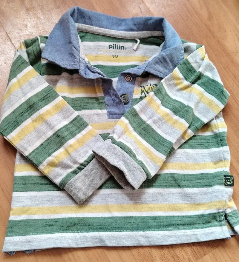 Polera naranja infantil con diseño - 2